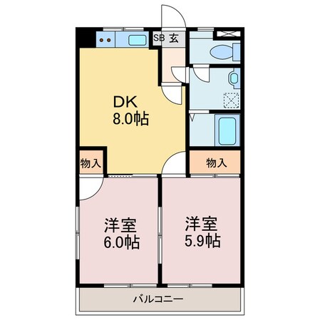 グランアソシアIIの物件間取画像